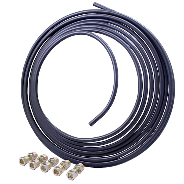 Poly-Armour Brake Line Coil and Tube Nut Kit, 3/8 x 25